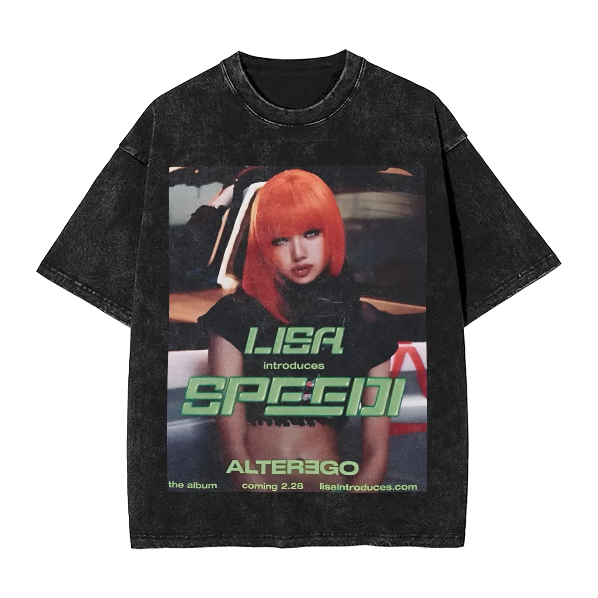 Koszulka T-shirt K-POP BLACKPINK LISA ALTEREGO 100% Bawełna Korean